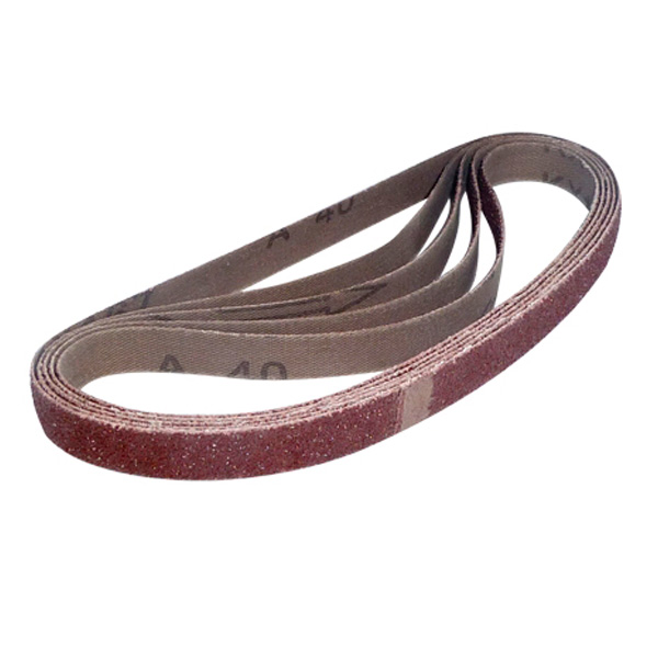 Toolpak Cloth Sanding Belts, 80 Grit 13mm x 457mm Long (5 Pack)