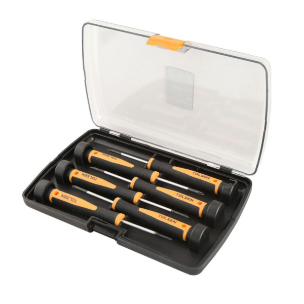 Tolsen Screwdriver Set Magnetic Precision - 6-Piece