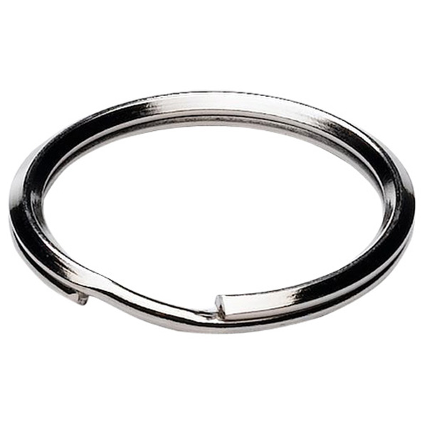 Keyring Split Rings, Nickel Plated 50mm (10 Pack)
