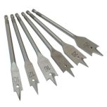 Toolpak Flat Wood Bit Set, 6 Piece