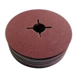 Toolpak Sanding Discs, Aluminium Oxide, Hook & Loop, 60 Grit, 115mm x 22.23mm (10 Pack)