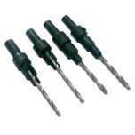 Toolpak Countersink/ Counterbore Set, 4 Piece (6, 8, 10, 12 Size Screws)