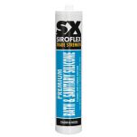 Siroflex SX Bath & Sanitary Sealant, White 310ml Cartridge