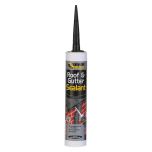 Everbuild Roof & Gutter Sealant, C3 Cartridge, Black 295ml