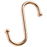 Ball End Kitchen S Hooks, Coppered 75mm (5 Pack)