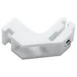 Curtain Rail Brackets to fit Whiteline/ Harrison Track, White (2 Pack)