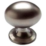 Oval Knob, Matt Chromed 28mm