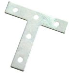 Tee Shaped Repair Plates, BZP Steel 75mm (10 Pack)