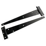 Tee Hinges, Black Japanned 150mm (2 Pack)