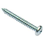 Pozi Pan Head Self Tapping Screws, BZP 8 x 5/8 (100 Pack)