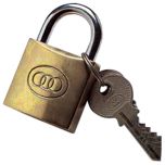 Heavy Duty Tri-Circle Padlock with 3 Keys, Solid Brass 38mm