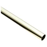 Round Wardrobe Rails, Brassed 25mm x 610mm (2 foot)