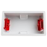 Moulded Hollow Wall Box, Double 35mm
