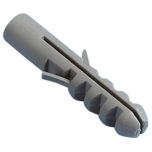 Heavy Duty Rimless Wall Plugs, Grey Nylon M6 x 30mm (100 Pack)