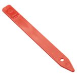 Plant Labels, Red Plastic 120 x 10mm (50 Pack)