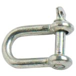 Chain D Shackles, BZP Steel M8 (5 Pack)