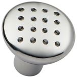 Dimpled Knob, Matt Chromed 28mm