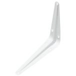 London Style Shelf Brackets, White 100mm x 75mm (2 Pack)