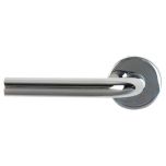 Cambridge Door Handle, Pair Polished Stainless Steel, 135mm