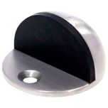 Oval Door Stop, Bright Aluminium 50mm