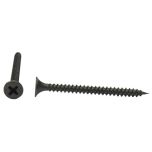 Coarse Thread Bugle Head Plasterboard Drywall Screws, Black Phosphate 4.2 x 65mm (100 Pack)