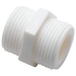 Washing Machine Inlet Connector, White 3/4" x 3/4"