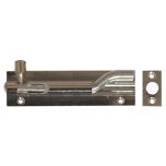 Cranked Door Bolt, Chrome Plated Solid Brass 150mm