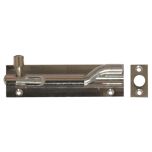 Cranked Door Bolt, Chrome Plated Solid Brass 75mm