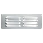 Louvered Vent Cover, Aluminium Surface Mounting, Overall Dimensions: 9.5" x 3.5"