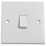 1-Gang 2-Way Light Switch, White