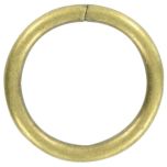 Curtain Rings, Antique Brass Metal (Internal Diameter 16mm) (6 Pack)