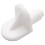 Push-In Shelf Supports, White (50 Pack)