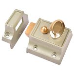 Narrow Traditional Night Latch, Champagne