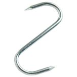 Pointed S Hooks, BZP Steel 75mm (5 Pack)