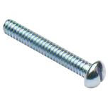 Whitworth Round Head Machine Screws, BZP 3/16" x 1" (25 Pack)