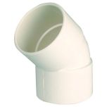 Solvent Weld Fitting, 135 degree Swept Bend, White 40mm