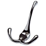 Triple Hat & Coat Hook, Chromed