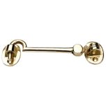 Silent Cabin Hook, Solid Brass 150mm