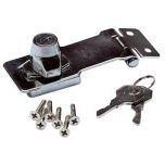 Locking Hasp & Staple, Chrome Plated 75mm