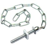 Link Type Basin Chain with S Hook & Stay, Chrome Plated 300mm