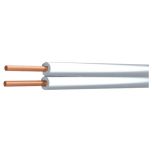 Bell Wire Flexible Cable, 2 x 0.5mm CCA White x 25 Metres