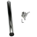 Table/ Breakfast Bar Leg, Chrome 60mm Diameter, Extendable Height from 870mm to 900mm