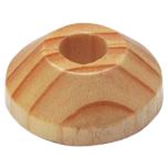 Pipe Roses, Solid Pine Wood to Fit 15mm Pipe (4 Pack)