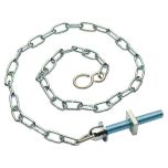 Link Type Bath Chain with S Hook & Stay, Chrome Plated 450mm