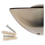 Adjustable Shelf Supports, Matt Nickel, Large 3-25mm Shelf Thickness (2 Pack)