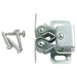 Double Roller Cupboard Catches, Bright Zinc Plated (10 Pack)