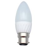 C35 LED Candle Bulb, 4.5W BC/B22/B22d/Ba22d, Frosted Warm White