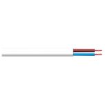 2182Y White 0.5mm² Round 2-Core Cable 50 Metre Drum