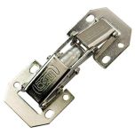 Easy-On Sprung Face-Fix 90° Cabinet Hinges, Suitable for Inset or Overlay, ZP Steel (2 Pack)