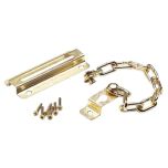 Door Security Chain, Brassed Steel